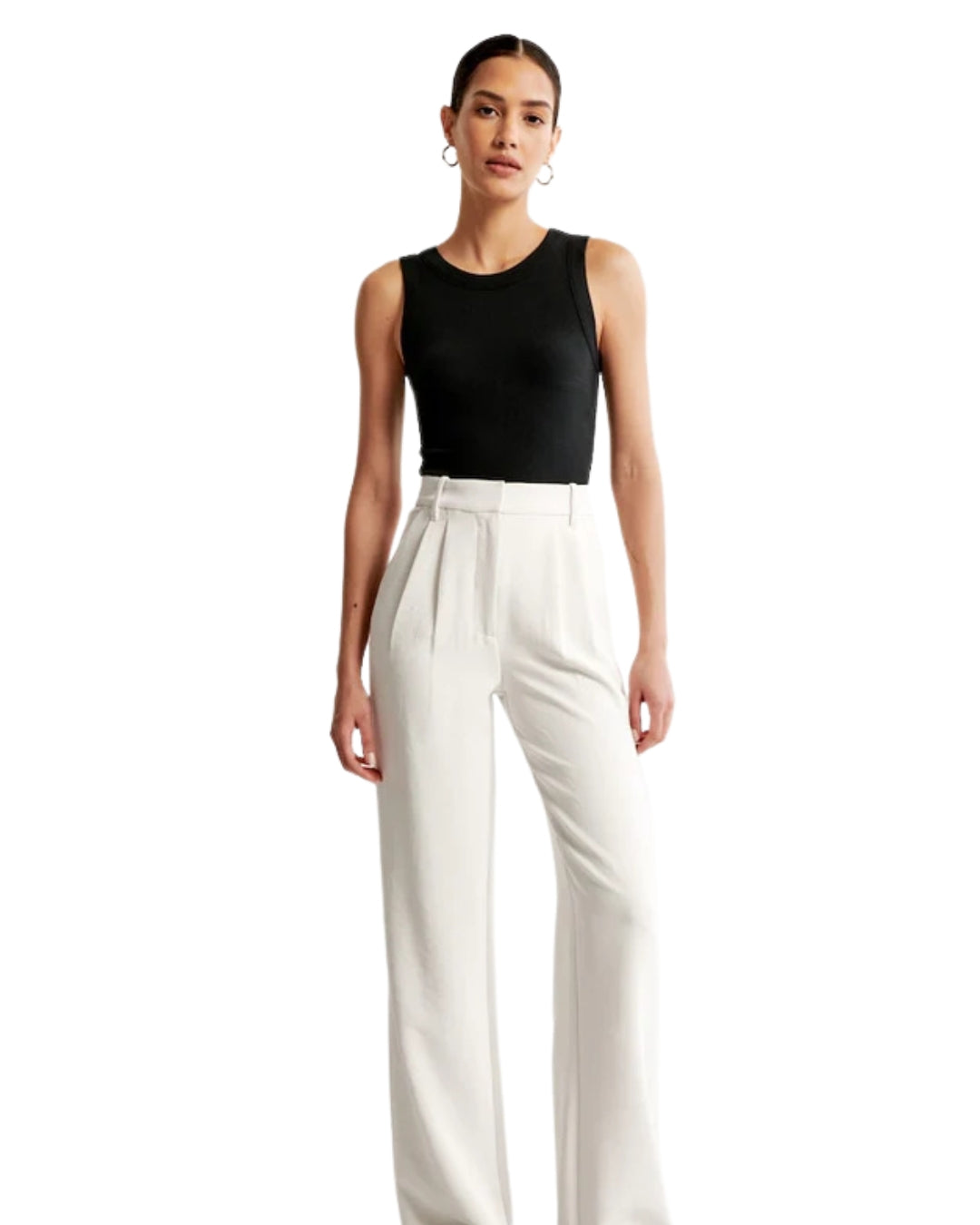 Pantalones Clásicos de Pierna Ancha para Mujer