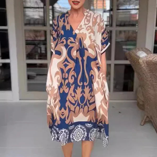Vestido Alyna Midi Con Estampado