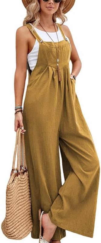 Overol Boho Chic Con Pierna Ancha