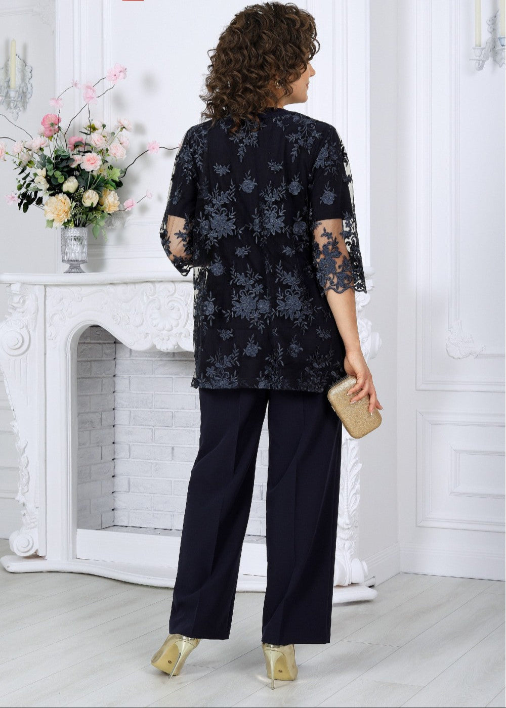 Traje de Tres Piezas Azul