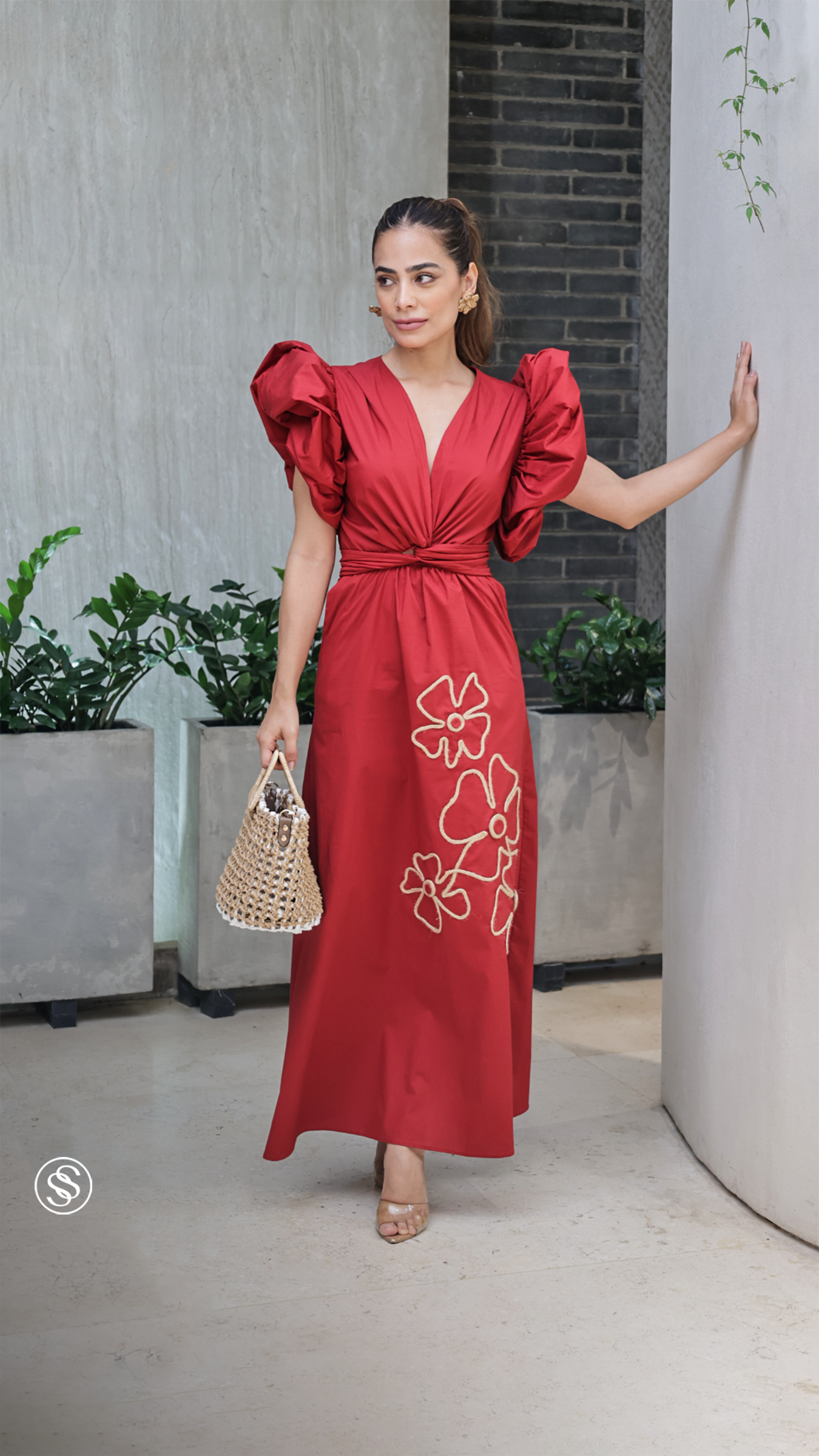 Vestido Maxi Detalles En Yute