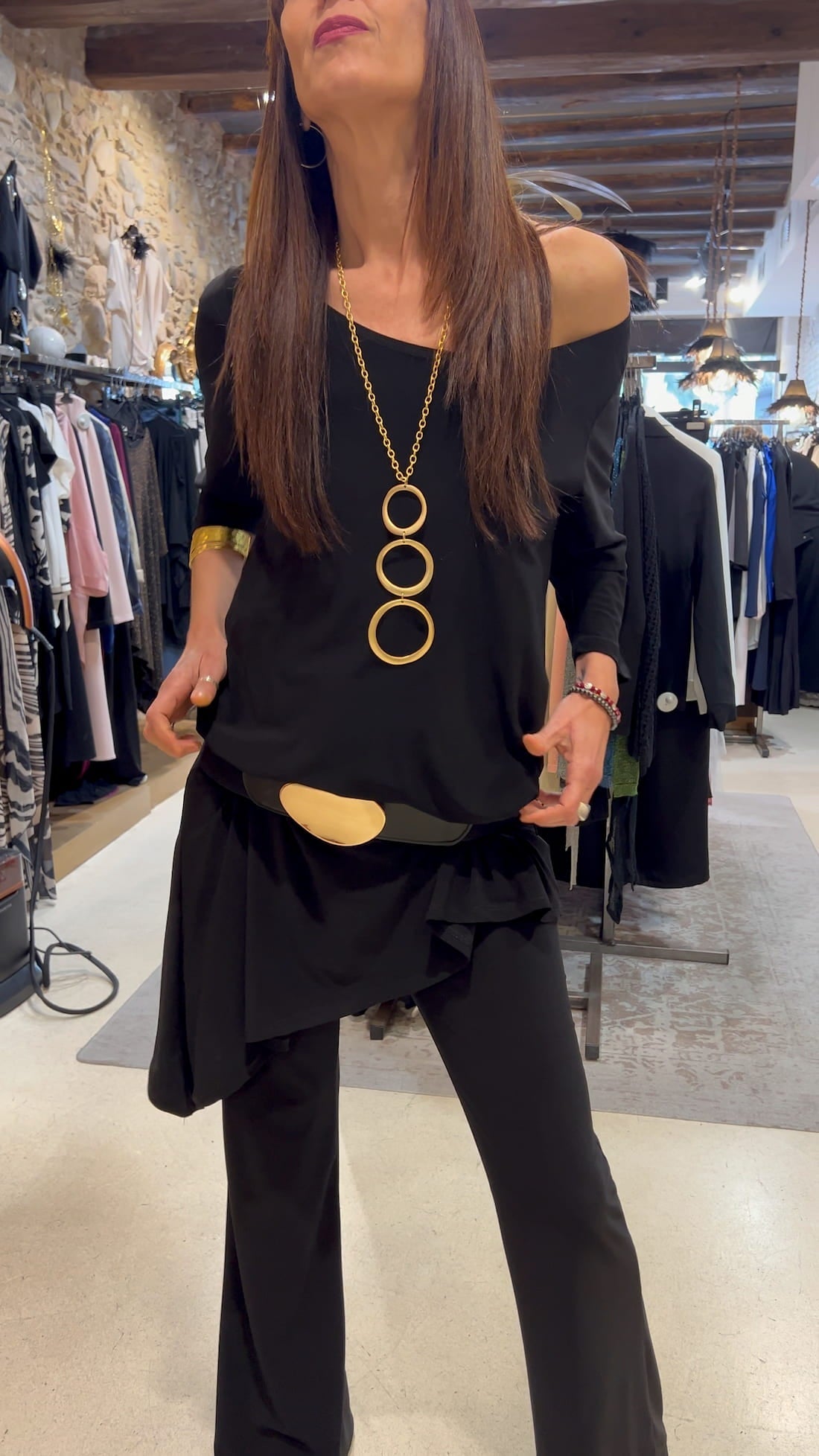 Blusa Asimétrica de punto