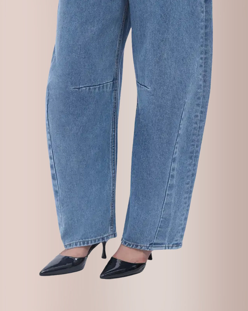 Jeans Holgado y pierna de barril
