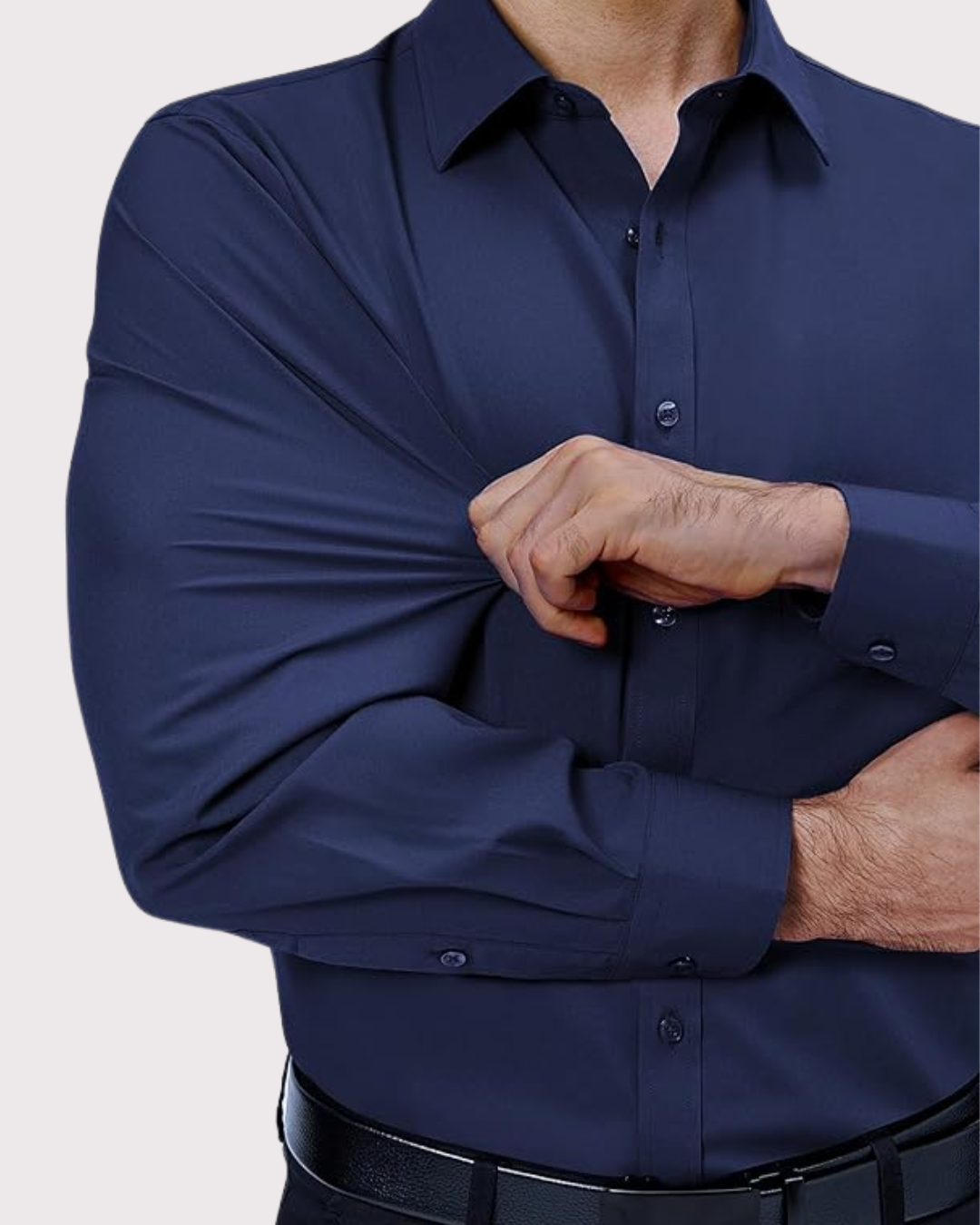 camisa de vestir elástica