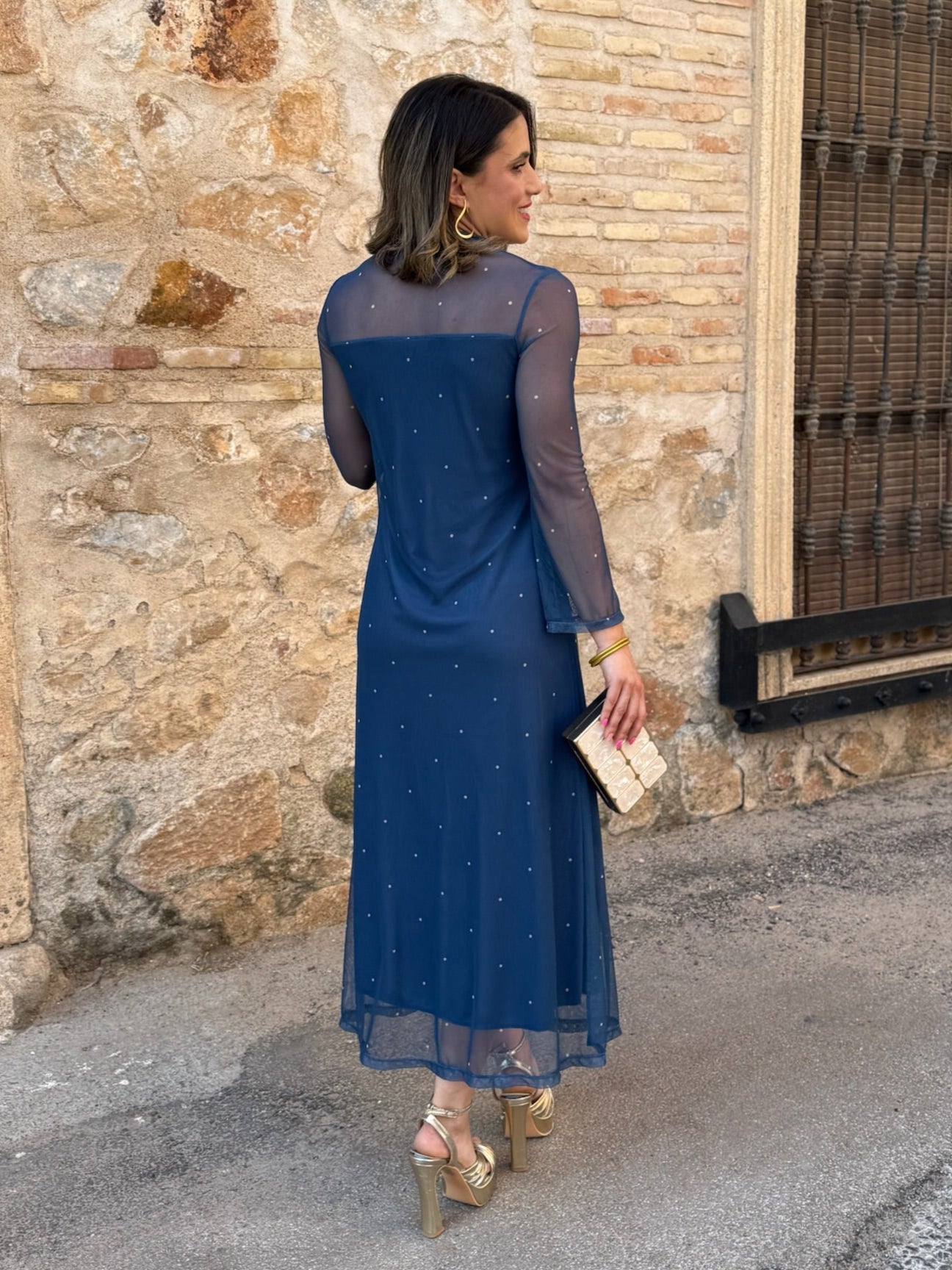 Vestido de tul estampado Noa