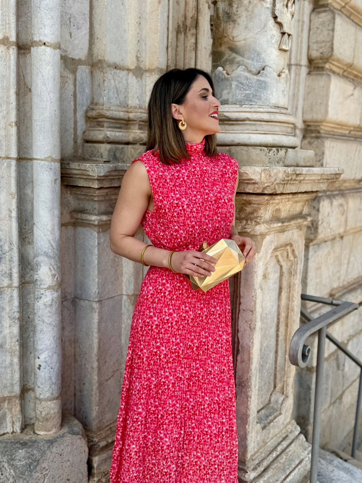 Vestido midi de gasa | Louvre