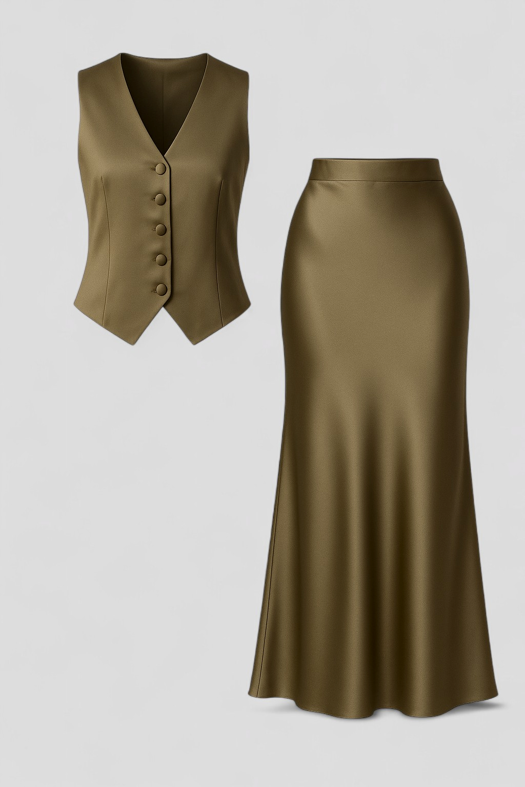 Mia | Kvinders Elegant Top og Lang Nederdel Sæt - - Kvinders tøj - {{ product_tags }