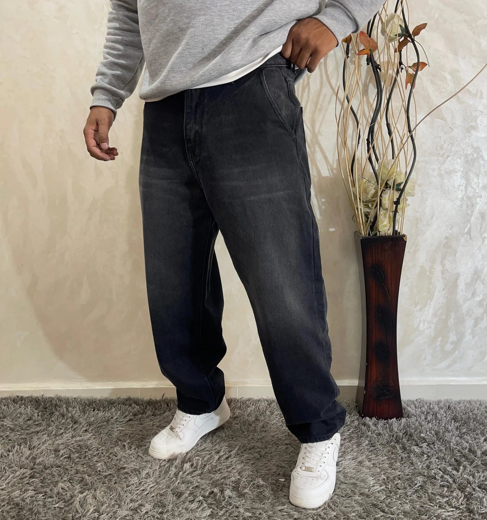 vaqueros holgados de estilo hip hop