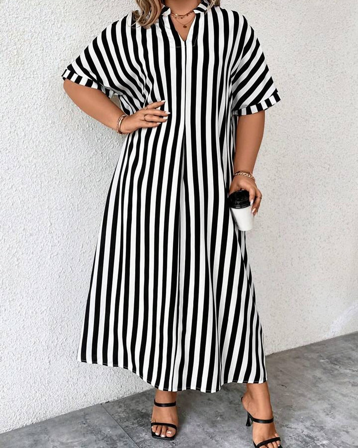 Vestido largo boho con estampado vintage