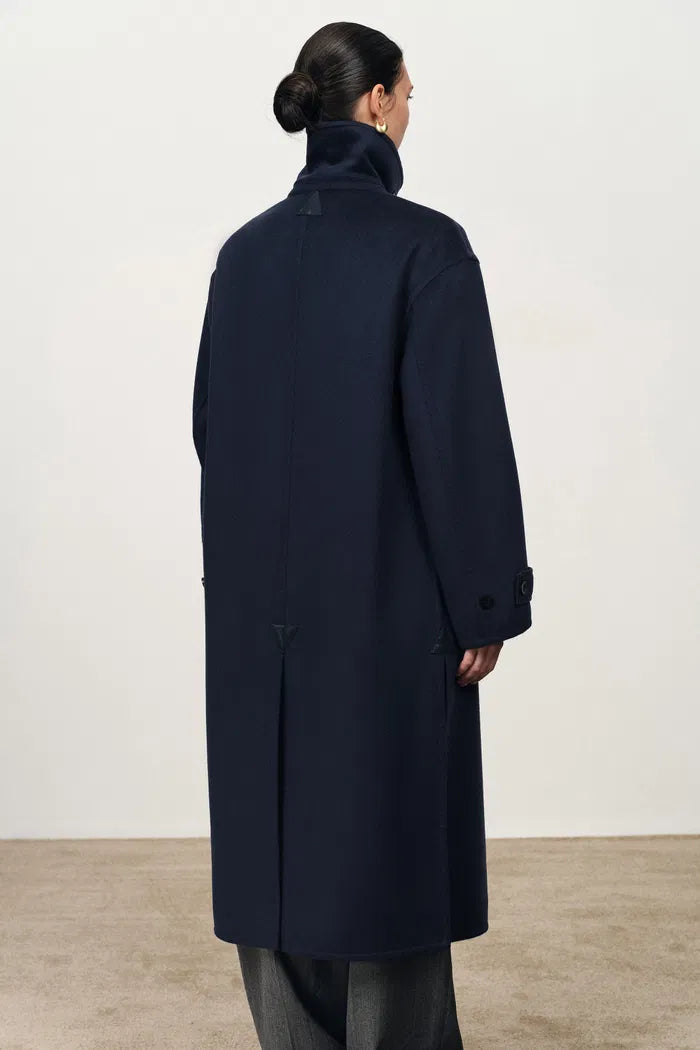 Abrigo en cachemir doble faz