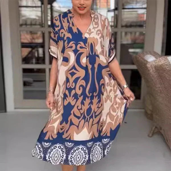 Vestido Alyna Midi Con Estampado