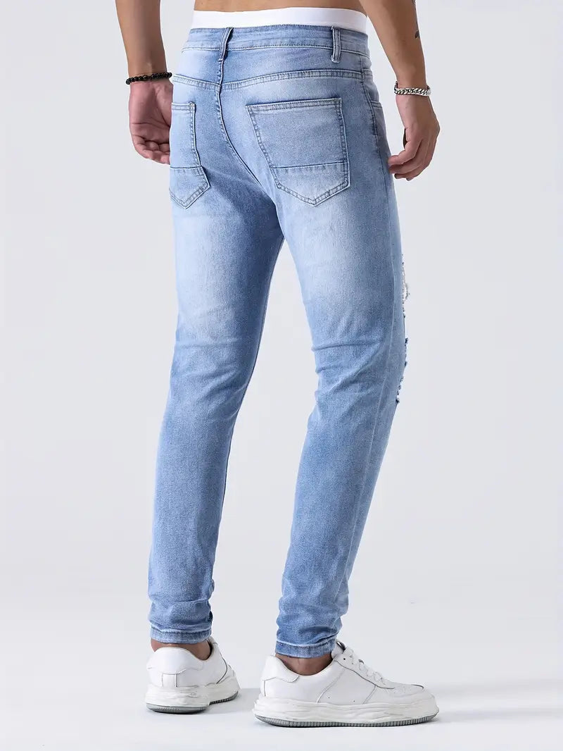 Jeans Estilo Rasgados de Hombre
