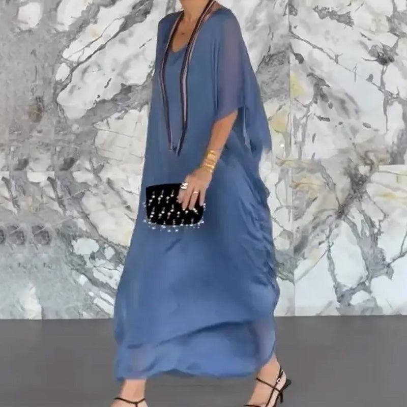 Vestido transpirable con cuello en V