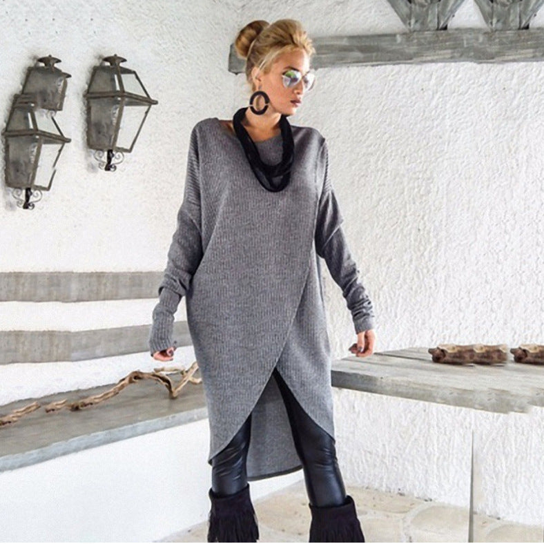 Suéter de punto de color liso