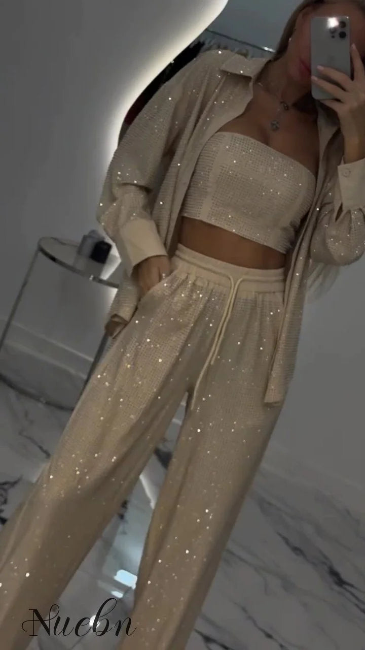 Conjunto Glam Chic De Tres Piezas