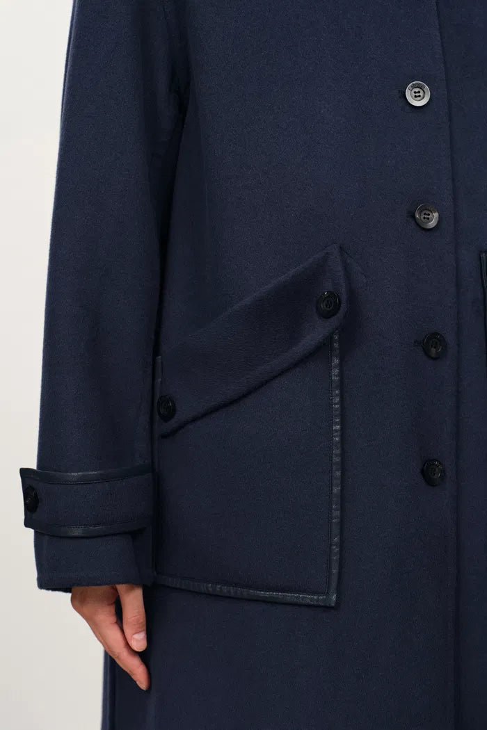 Abrigo en cachemir doble faz