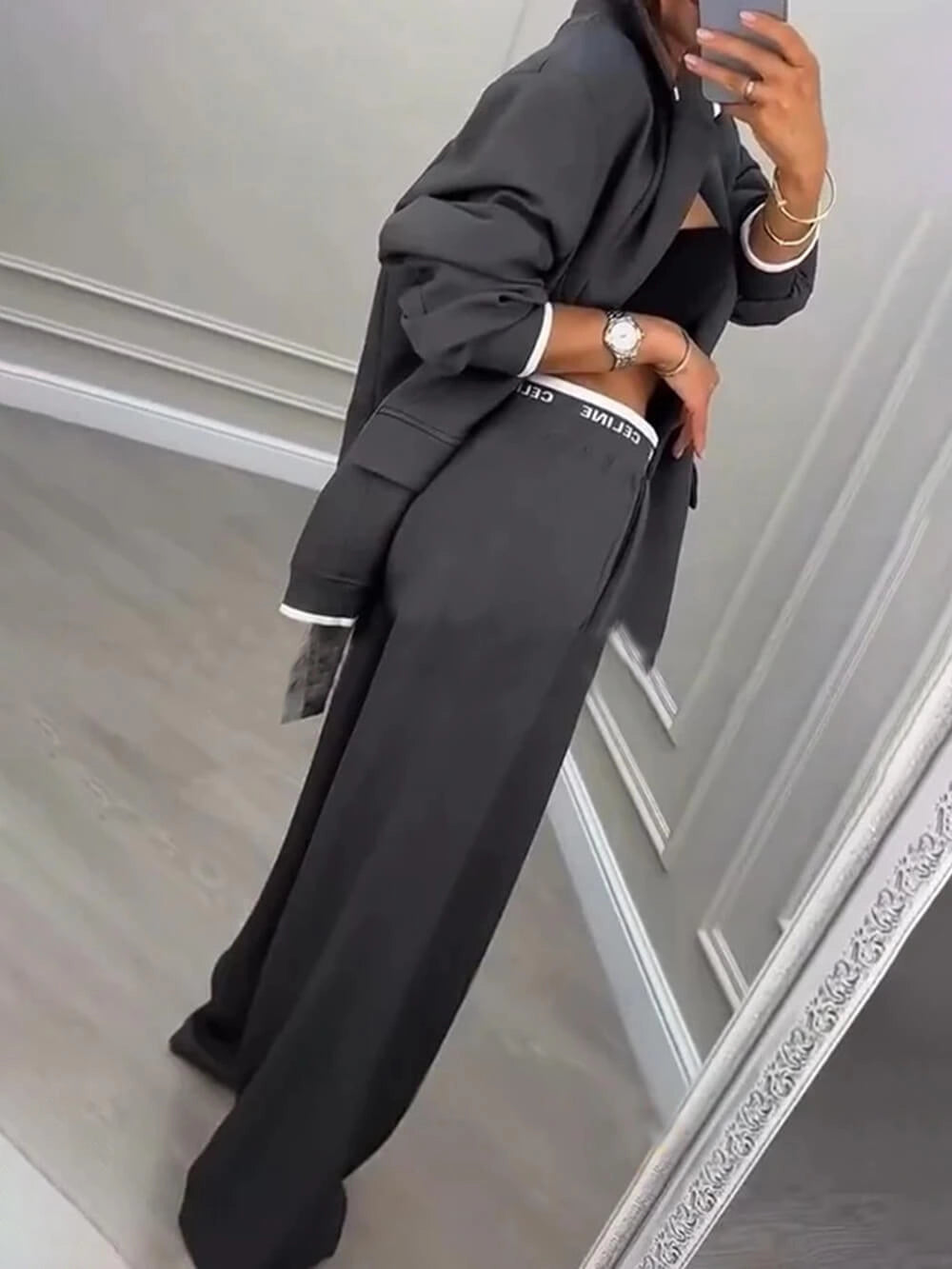 Conjunto Blazer estilo deportivo