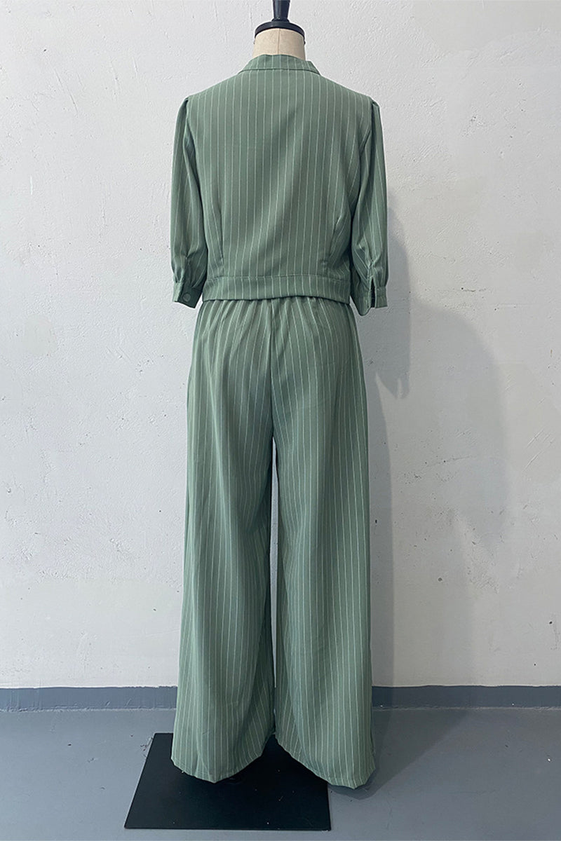 Conjunto Casual de Rallas Elif