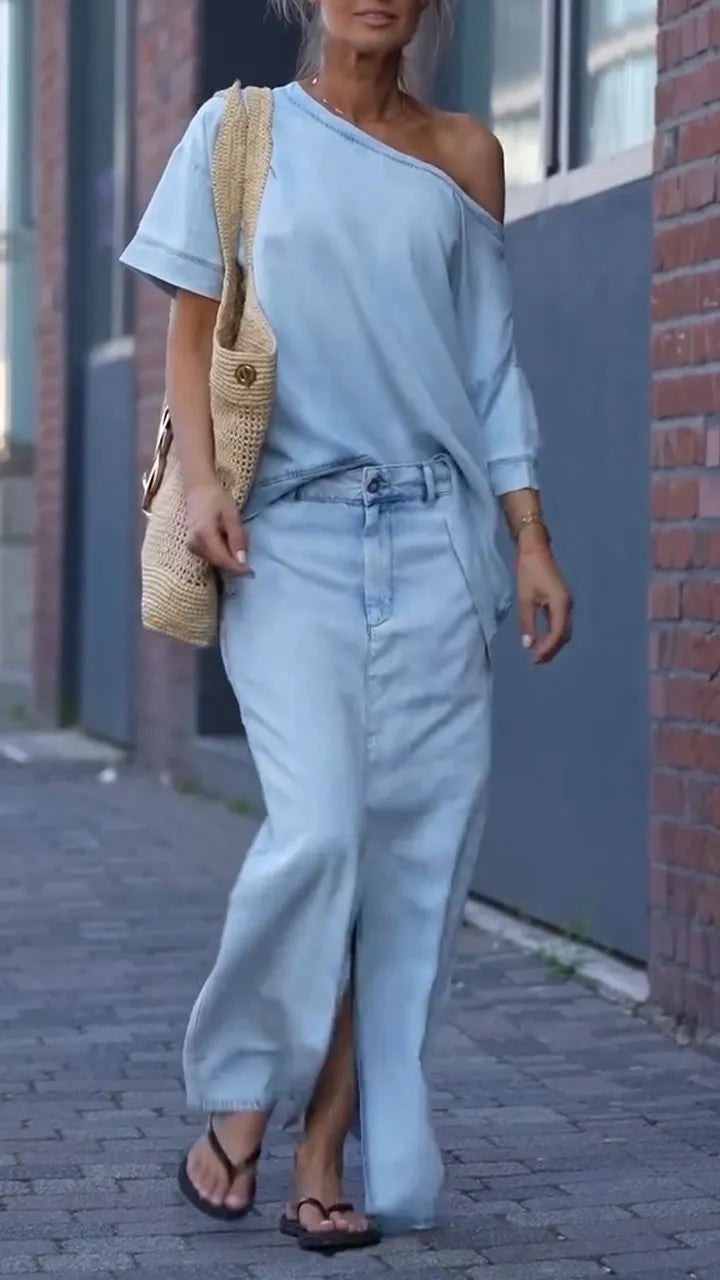 Traje De Mezclilla De Tencel