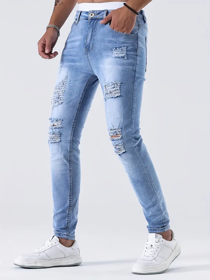 Jeans  Estilo Rasgados de Hombre