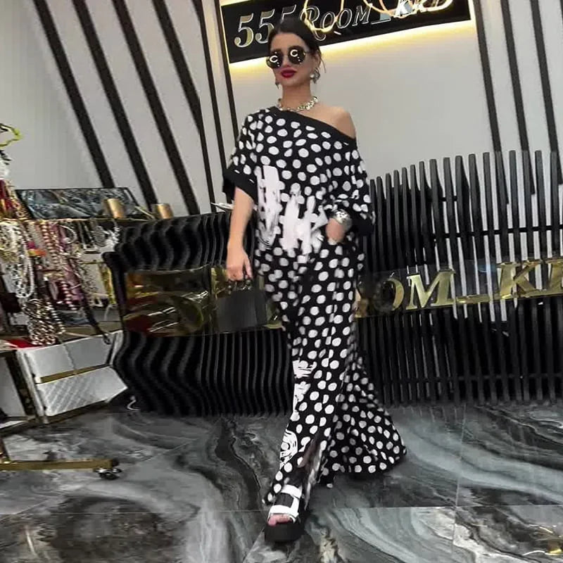 Conjunto Con Estampado De Lunares