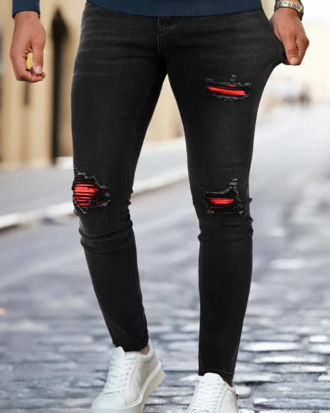 Pantalón de Corte Ajustado para Hombre®