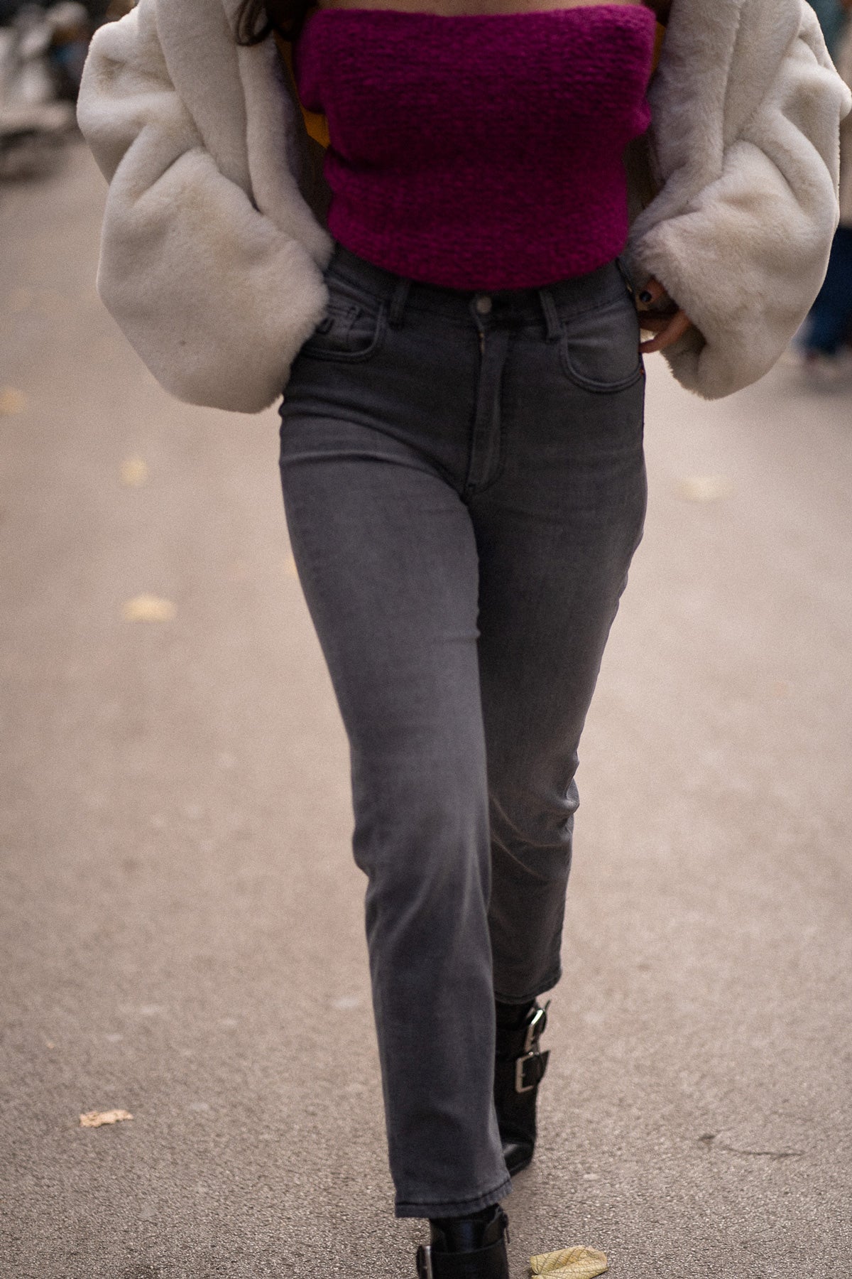 Jeans Tiro Alto Estilo Mom