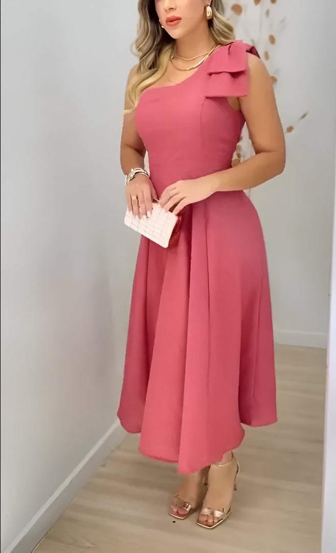 Vestido amalla clásico con lazo