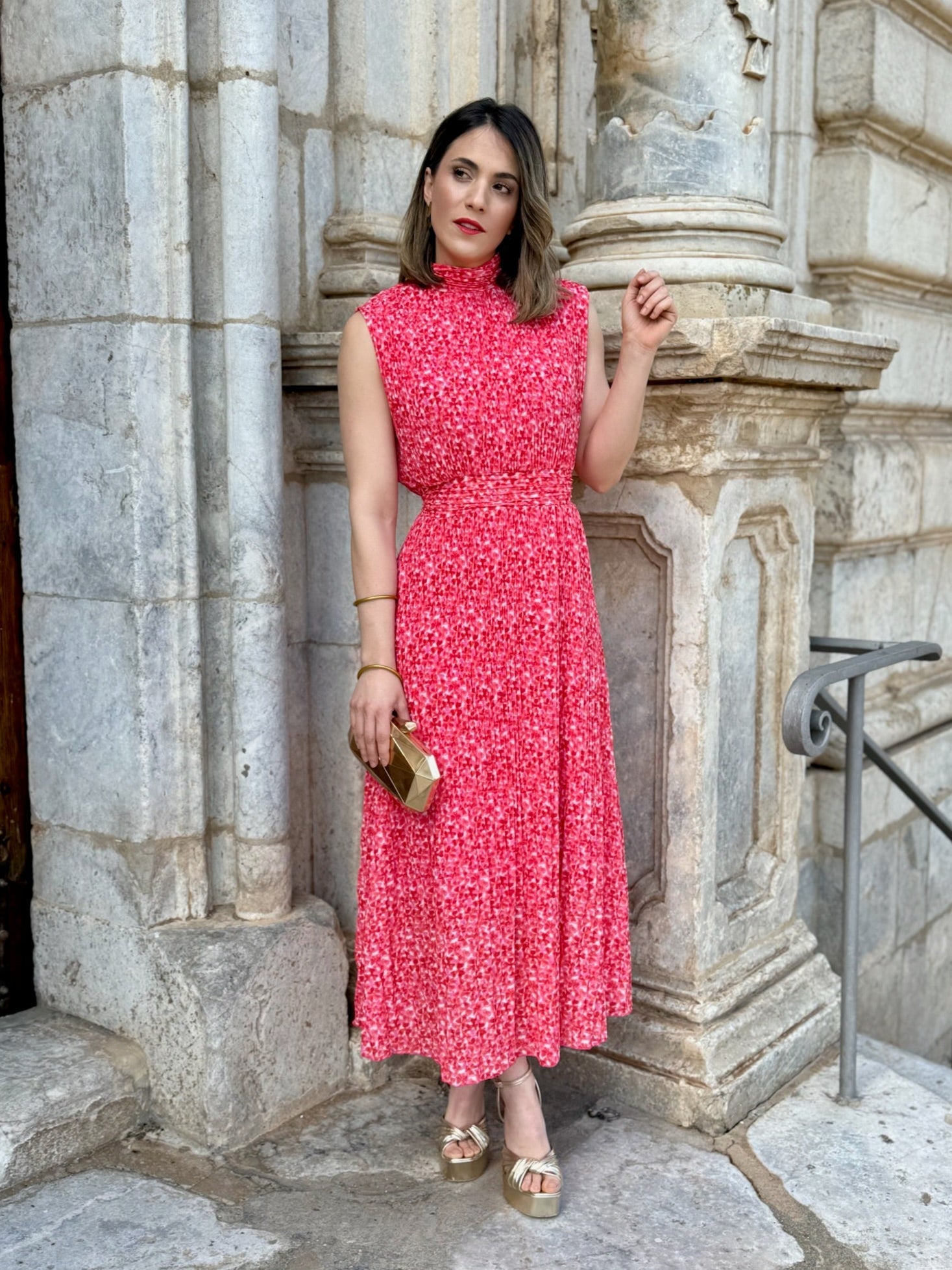 Vestido midi de gasa  | Louvre