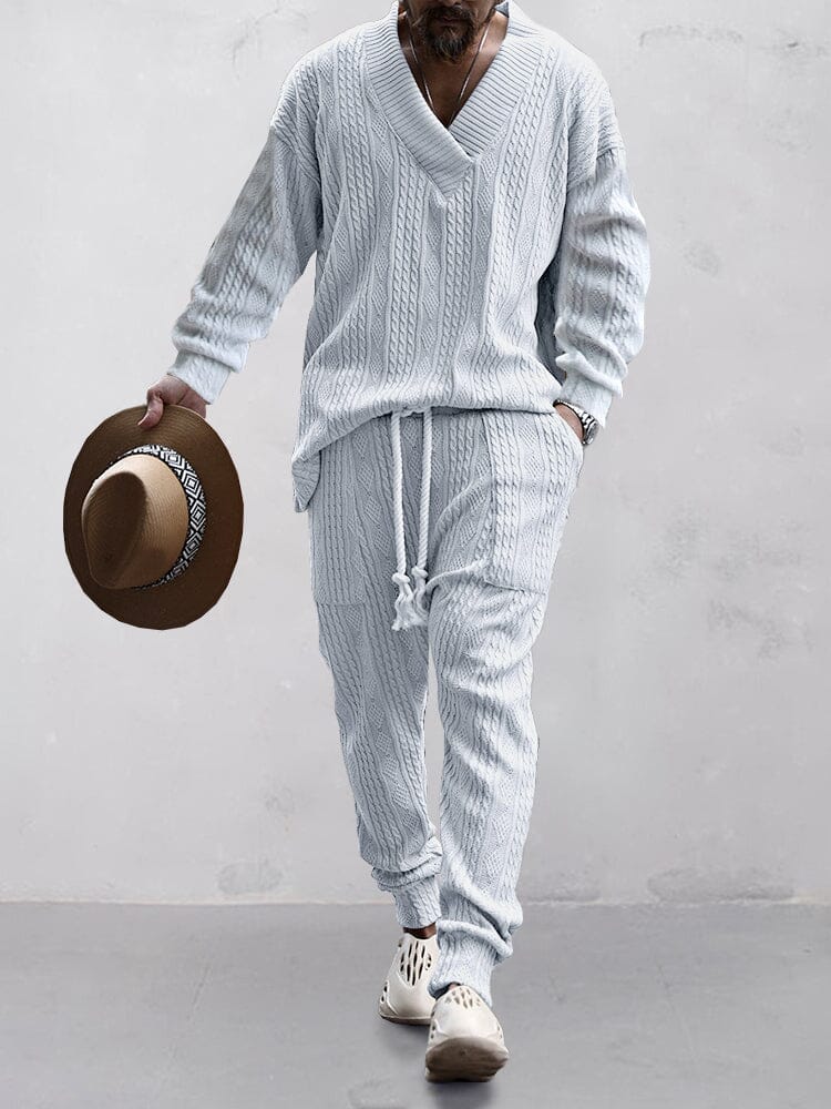 Stylish Knit Sweater Set Sets coofandystore 