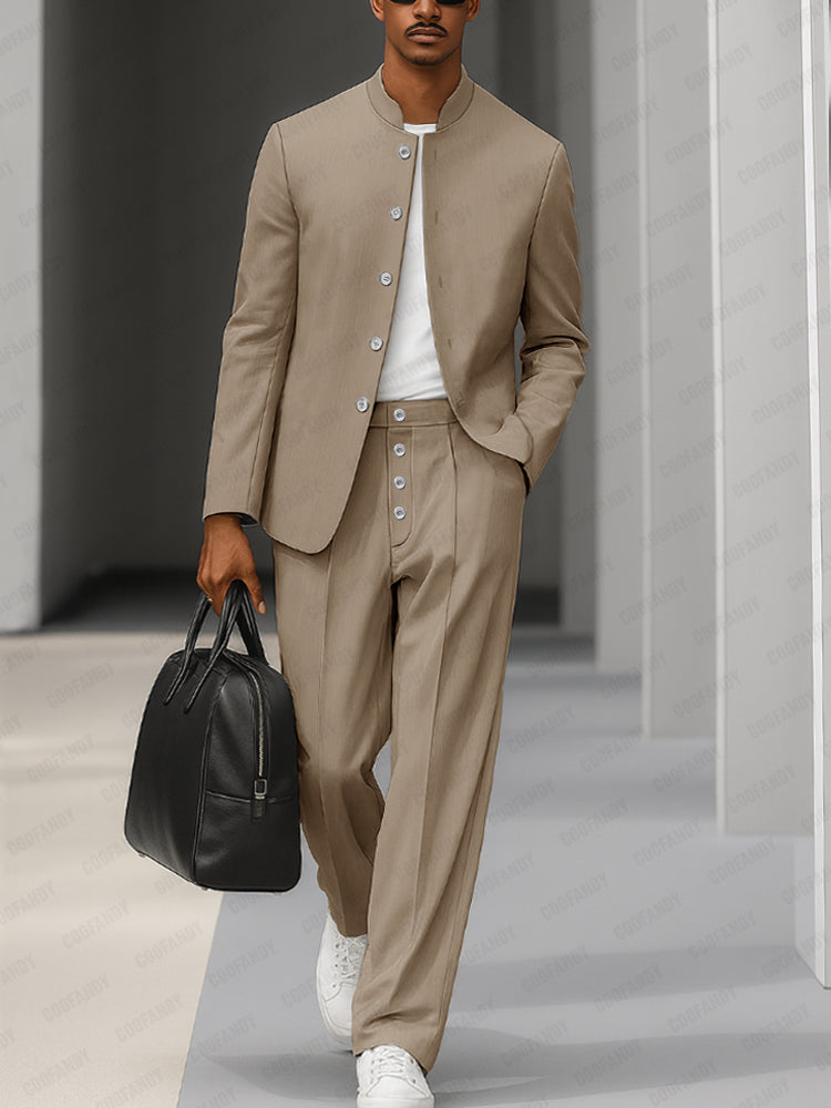 Elegante conjunto de blazer y pantalón