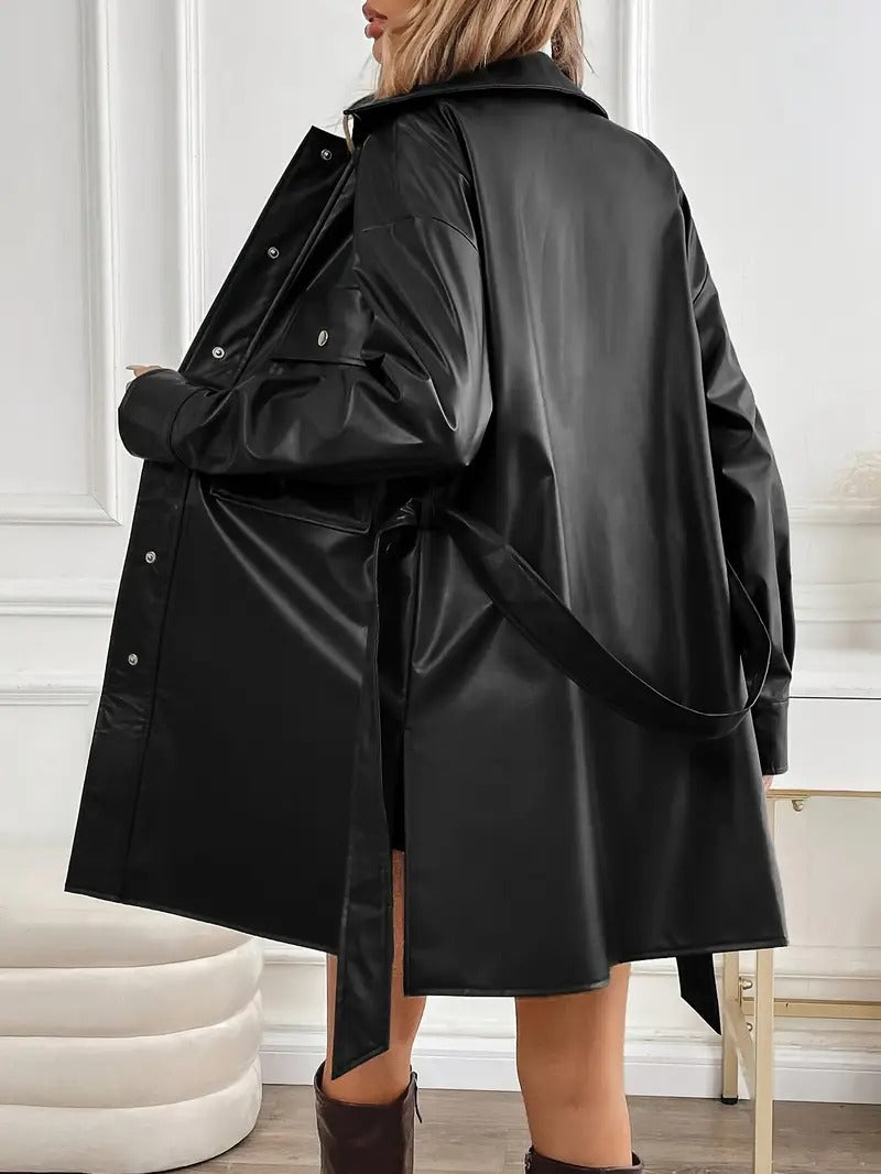 Gabardina Efecto Piel