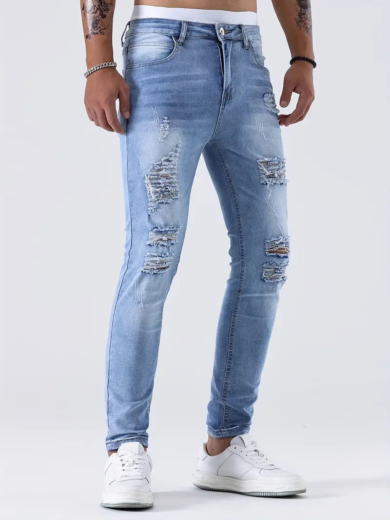 Jeans  Estilo Rasgados de Hombre
