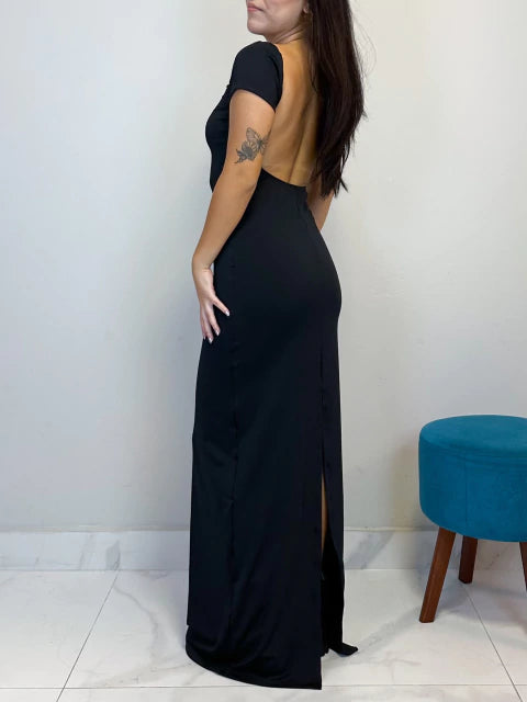 Vestido Largo Evie Negro