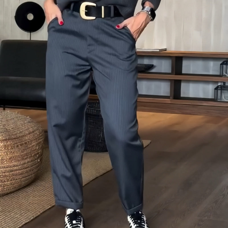 Pantalón blazer recto casual para mujer