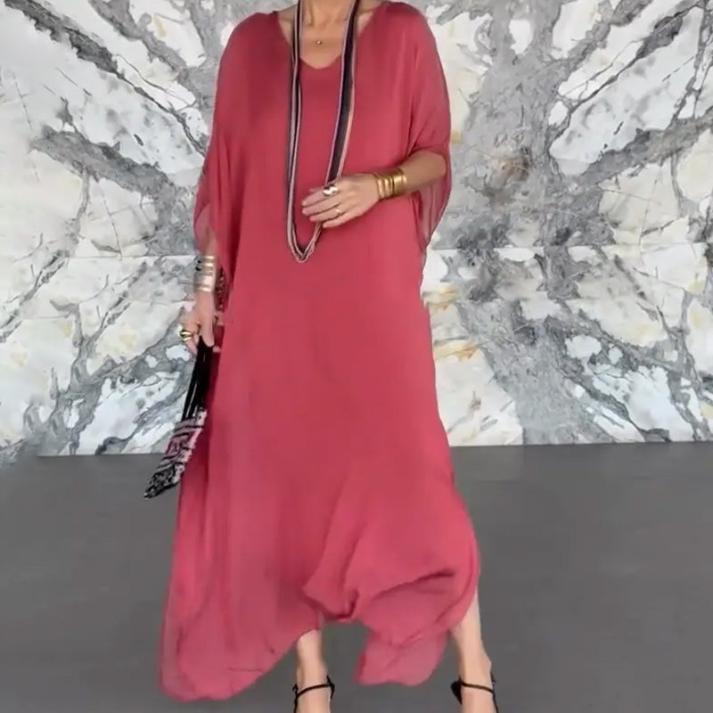 Vestido transpirable con cuello en V