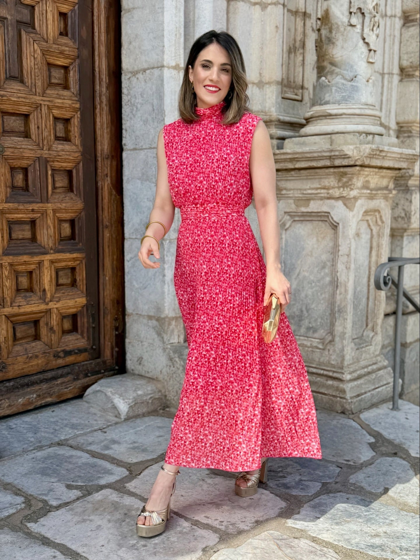 Vestido midi de gasa | Louvre - Alalá Moda Mujer